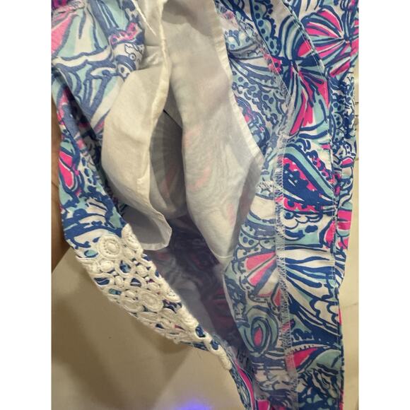 Lilly Pulitzer for Target My Fans Cotton Shift Dress Size 4 blue pink 20th anniv - Picture 5 of 6